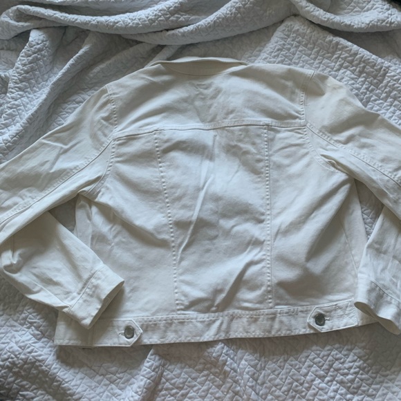 a.n.a. White Button Down Jean Jacket - Picture 2 of 9